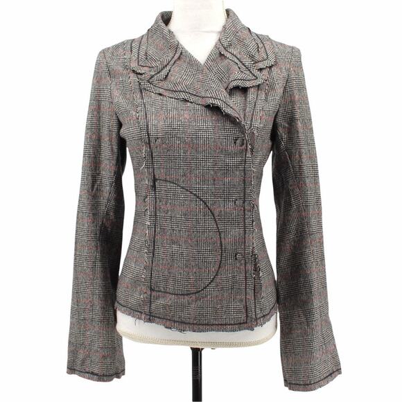 Wyeth by Todd Magill Wool Houndstooth Plaid Blazer - Picture 1 of 10